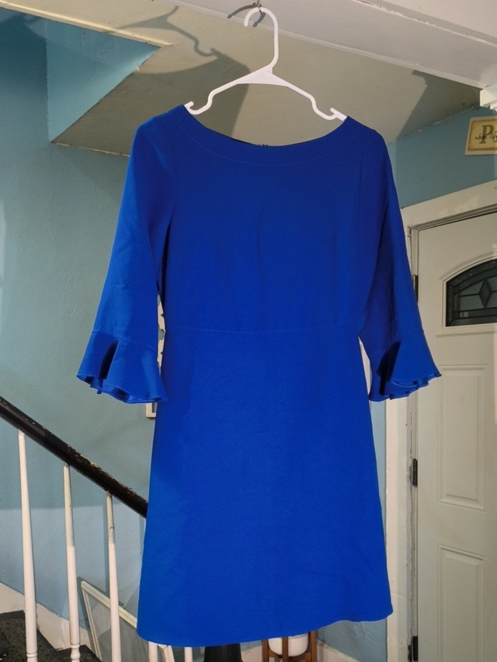 Banana Republic Women's Royal Blue Bell-Sleeve Dress
